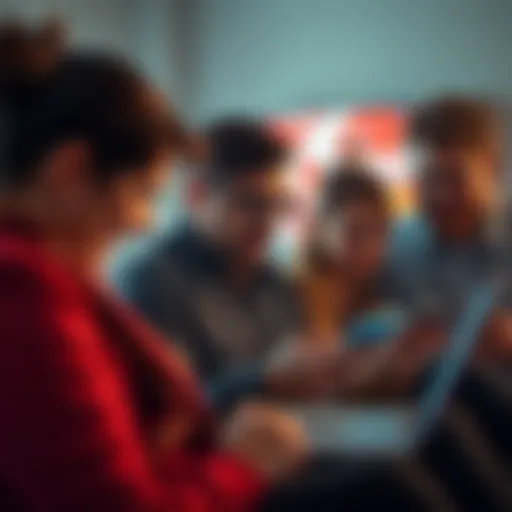 A group of people engaging in a heated discussion on their devices, showcasing their dissatisfaction about a recent change.