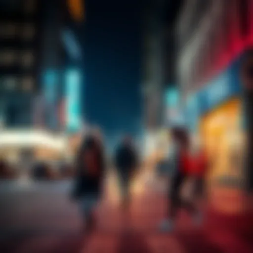 Two individuals pass by each other without interacting, showing a change from previous confrontational behavior to indifference.