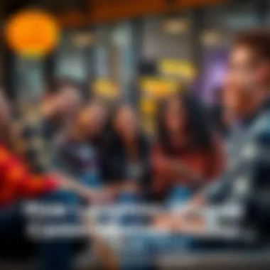 A group of diverse friends laughing and enjoying a conversation in a cozy setting, highlighting the role of humor in communication.