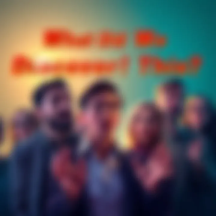 Group of people looking surprised and talking about a recent discovery