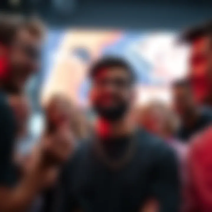 People Reacting to Surprising Post Group of people discussing a surprising post online