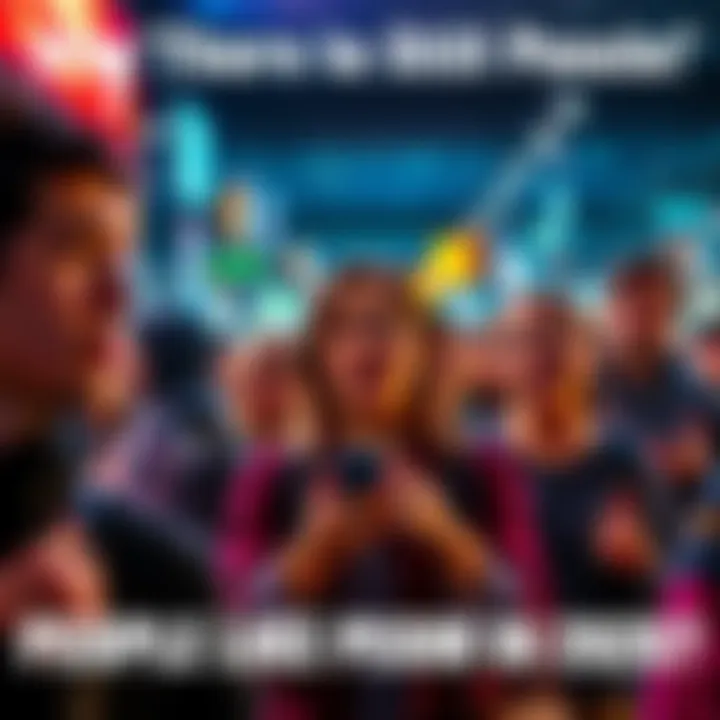 A group of people expressing concern and frustration in a public space, highlighting societal issues in 2026.