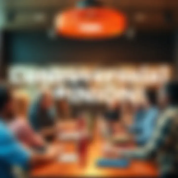 People sharing bold opinions A group of people discussing controversial opinions around a table, engaging in a lively debate