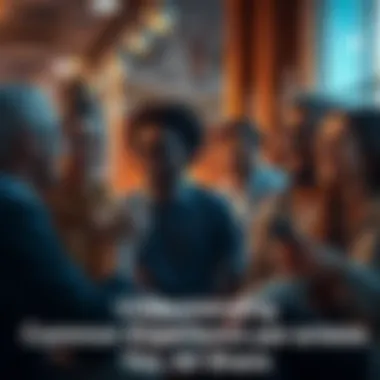 People Sharing Common Moments A group of diverse individuals coming together, sharing experiences and emotions in a casual setting.