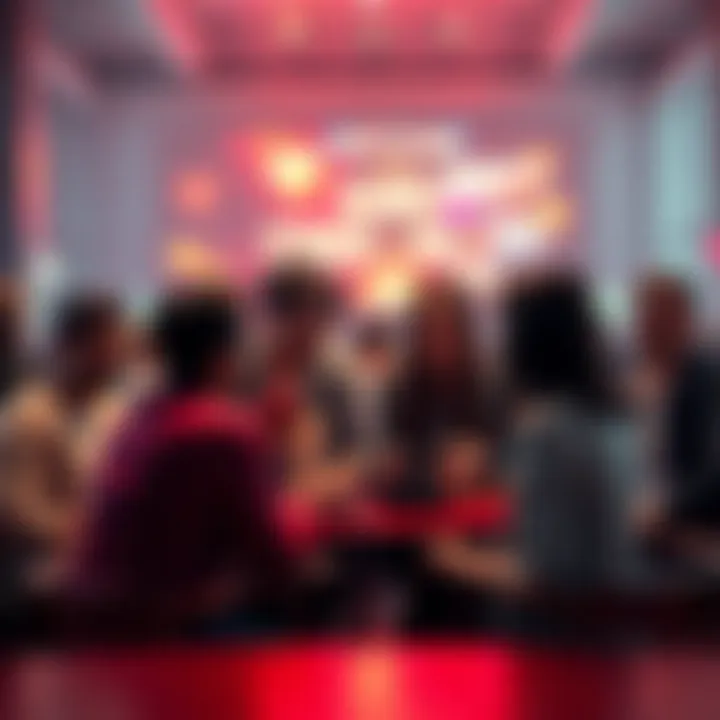 Group of people discussing and sharing their favorite fun games