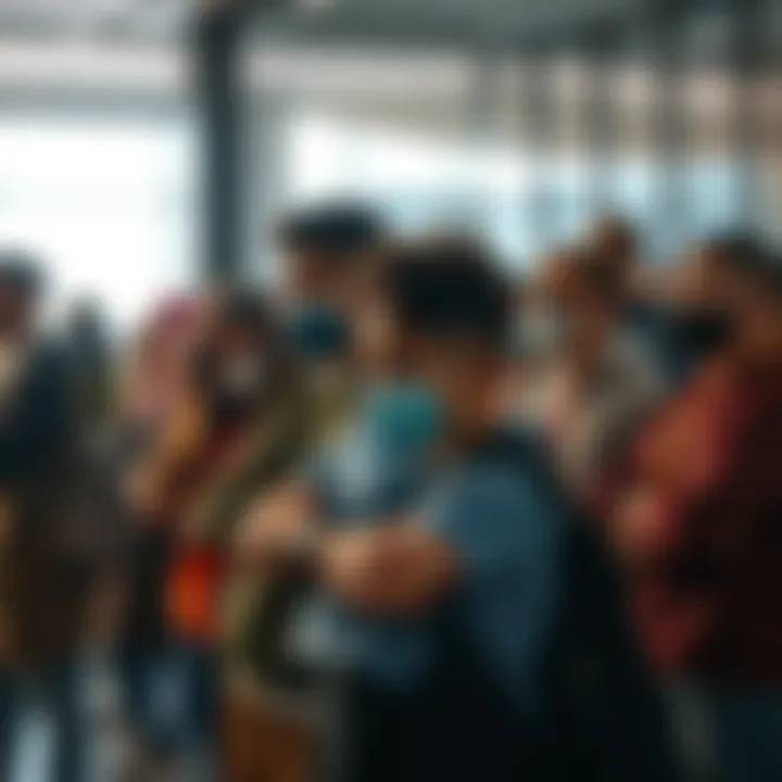 A diverse group of people standing together, showing support and collaboration during a challenging moment.