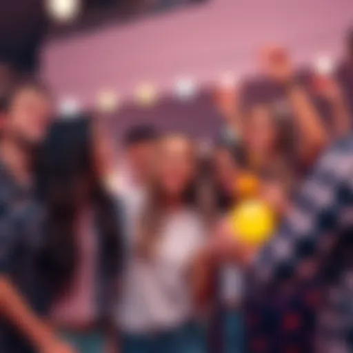 A group of friends joyfully celebrating and appreciating each other's unique traits in a light-hearted atmosphere.