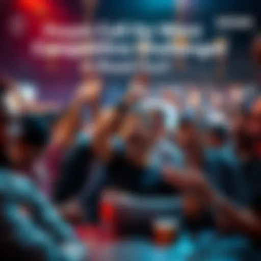 A group of people participating in a lively contest, showcasing excitement and enthusiasm for competition.