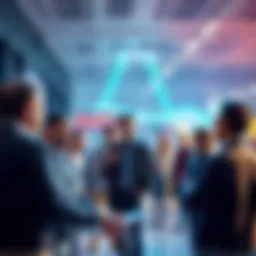 Group of people engaged in a discussion about their personal rankings and achievements