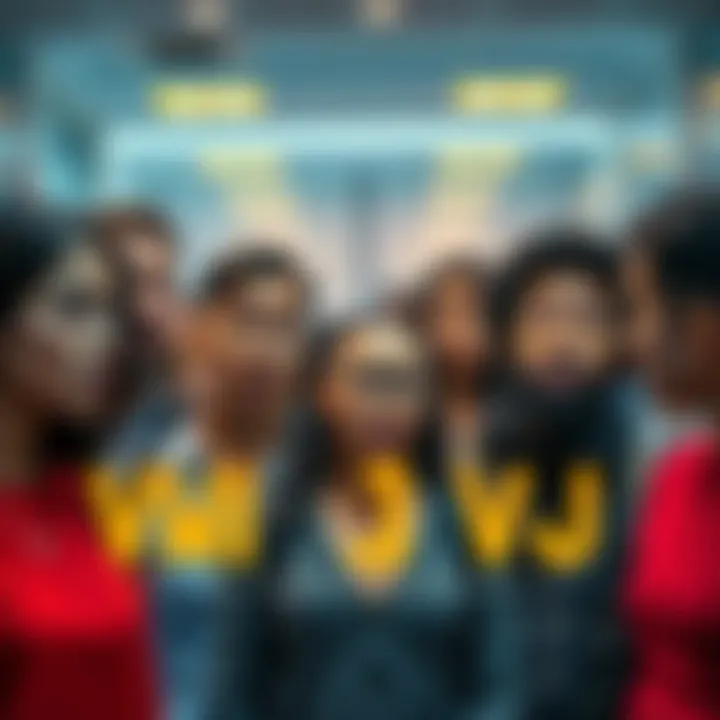 Group of people looking surprised and discussing their strange feelings of familiarity