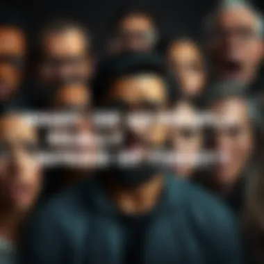 A group of diverse people showing expressions of concern and fear, reflecting common anxieties in today's society.