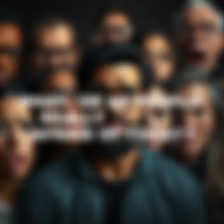 A group of diverse people showing expressions of concern and fear, reflecting common anxieties in today's society.