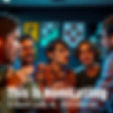 A group of people discussing their frustrations openly in a casual setting, showing expressions of anger and despair.