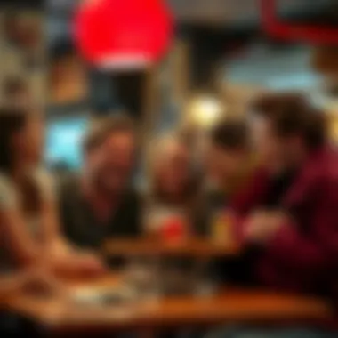 People laughing together A group of friends enjoying a good laugh at a cafe, showcasing the joy of humor in everyday life