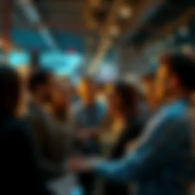 A group of people discussing important but often overlooked details in a lively conversation.