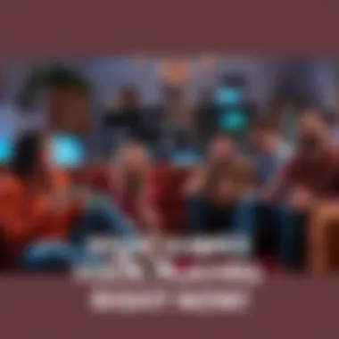 A group of friends enjoying various video games on different consoles in a cozy living room setting