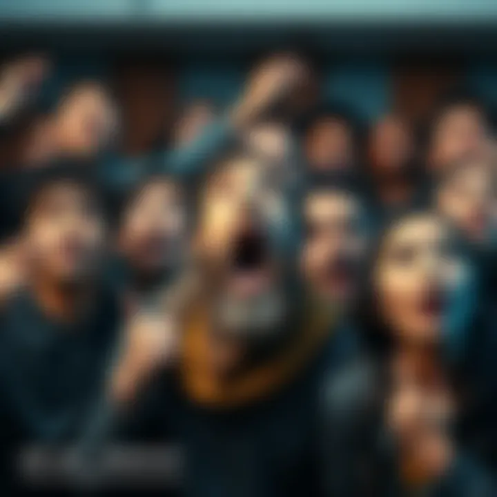 A group of diverse people expressing surprise and disbelief at a recent event, showing a range of emotions on their faces.