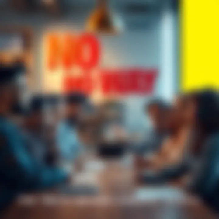 A group of diverse people looking shocked and discussing current events around a table, showing various expressions of disbelief and curiosity.