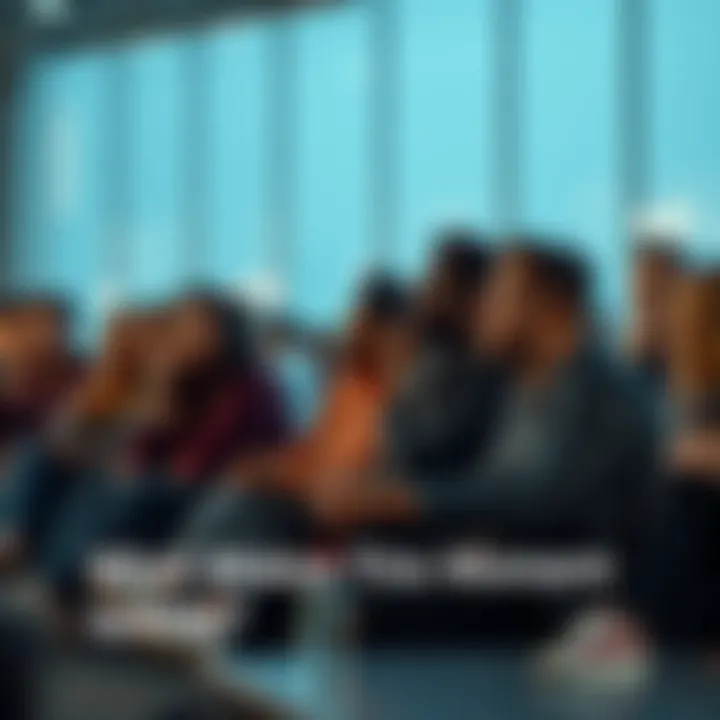 A group of diverse people sitting together, discussing and sharing thoughts about what makes this moment special, with thoughtful expressions on their faces.