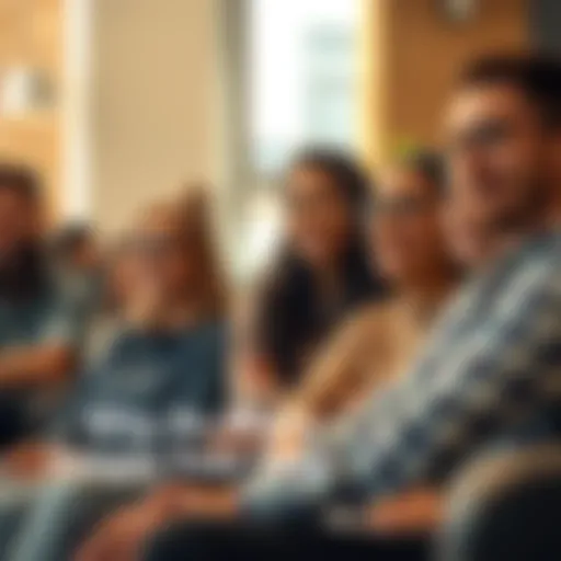 A group of diverse people sitting together, sharing their thoughts and feelings, looking engaged and relatable.