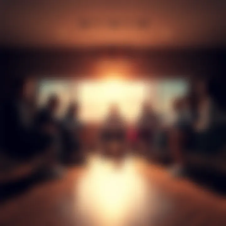 A group of people sitting in a circle discussing feelings of despair and support