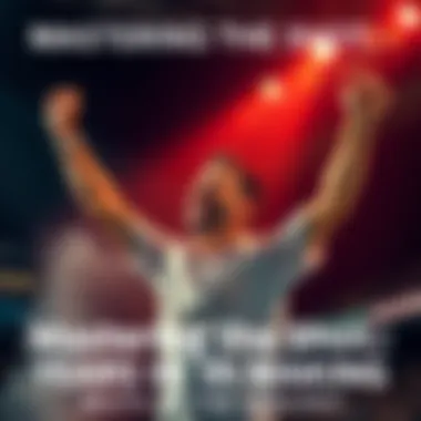 A person celebrating after successfully hitting a challenging shot, with a smile and raised arms, showing joy and accomplishment.