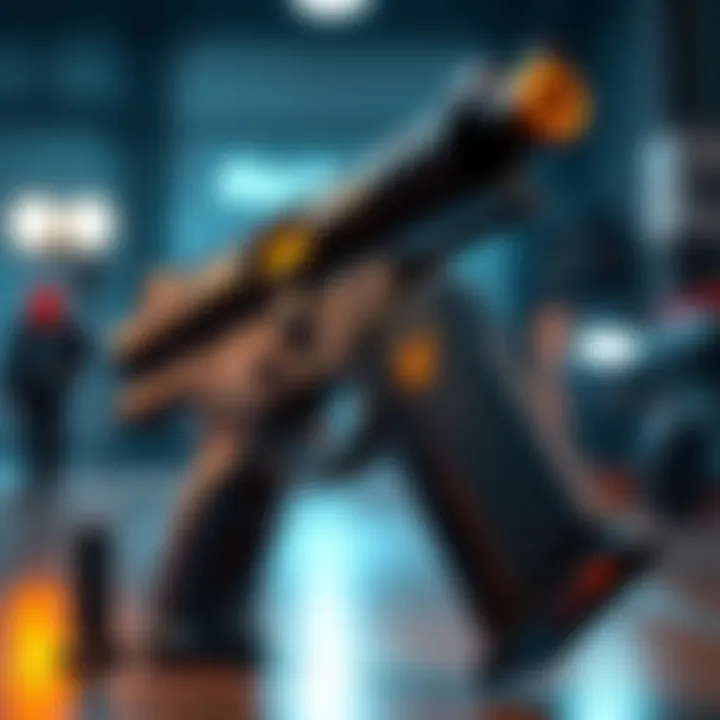 A Perfect Paradox gun with a new barrel and magazine attached, ready for performance testing.