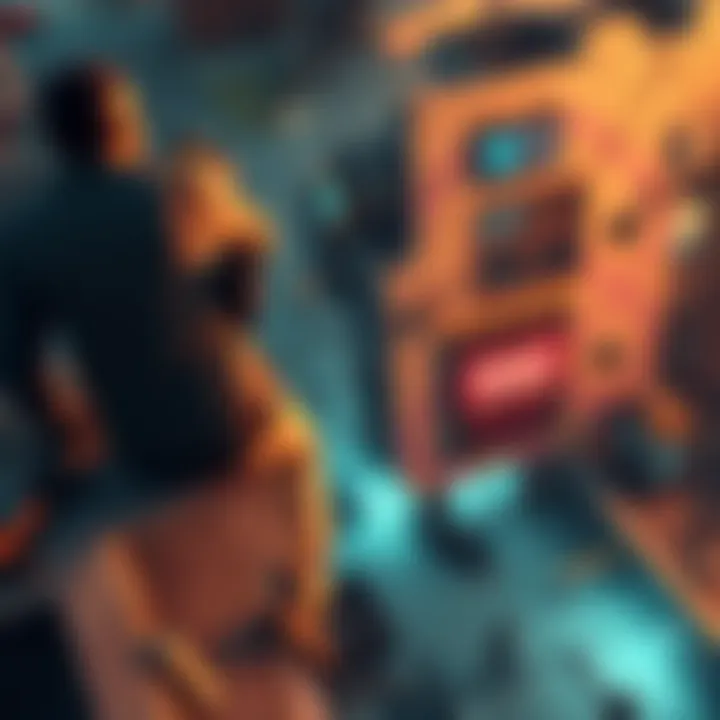 New players in Perimeter being attacked An experienced player on a rooftop targeting new players below in a game setting