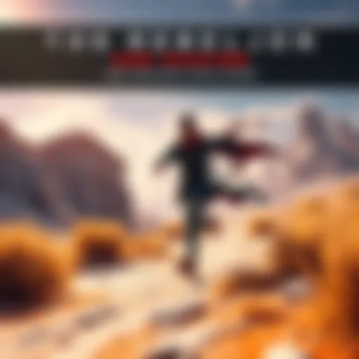 A character from The Perita Rebellion game sprinting towards an objective in a vast environment