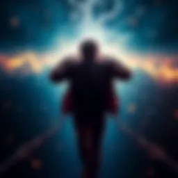 A person breaking free from chains, symbolizing the release of limiting beliefs to unlock true potential.