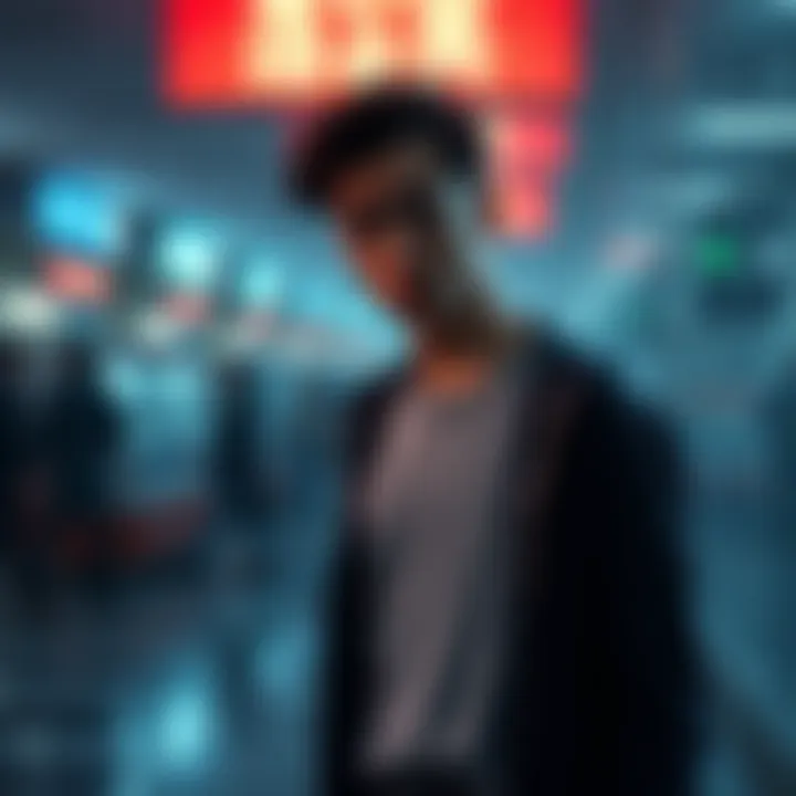 A person stands with a puzzled expression, seemingly hitting an invisible wall in an open area, looking confused and questioning their surroundings.