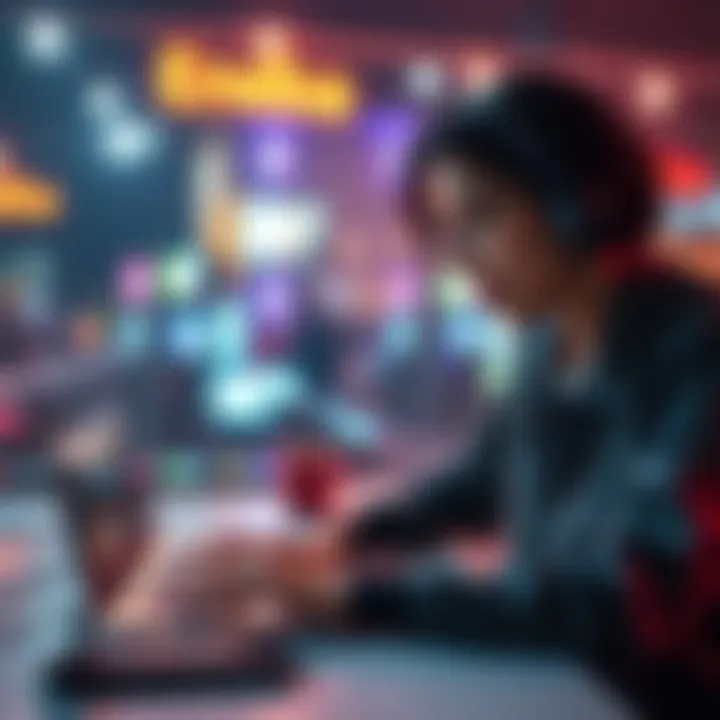 A person using a laptop to purchase a game pass from Eneba
