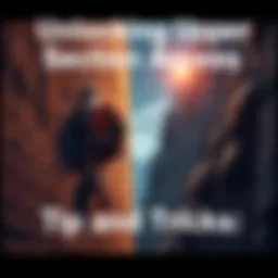 Person climbing a wall A determined individual using climbing gear to reach the top of a steep wall, symbolizing the pursuit of advanced skills and access to new levels.