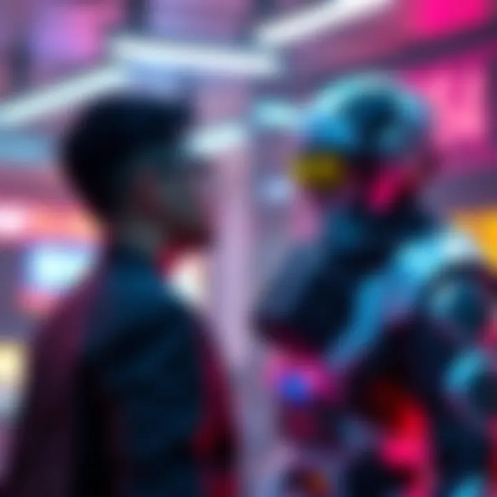 Individual looking at an xsuit with a price tag of $100 while pondering the benefits of upgrading to level 4