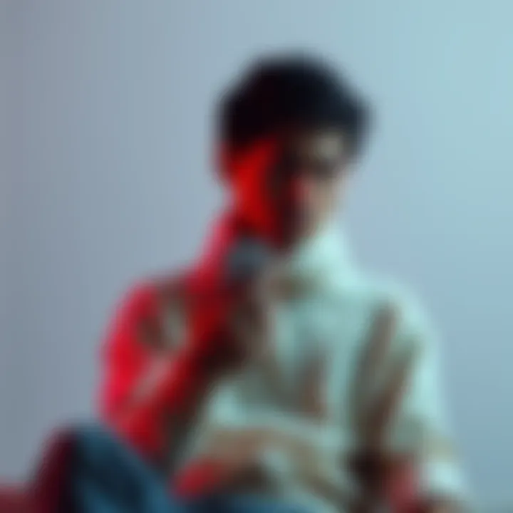 A person sitting alone, looking upset with a phone in hand, symbolizing being kicked from an online group