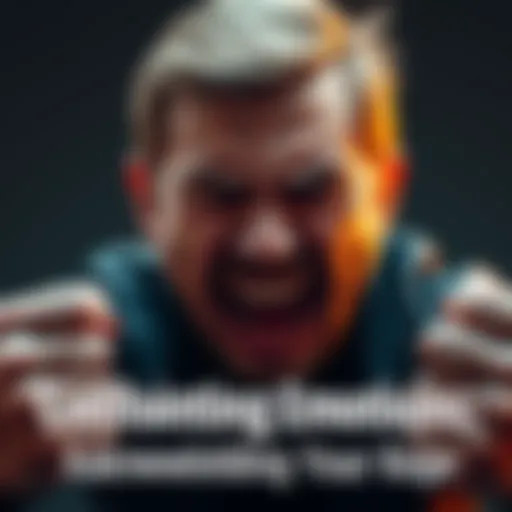 Person expressing rage A person with clenched fists and a pained expression, showcasing intense emotions of anger and frustration.