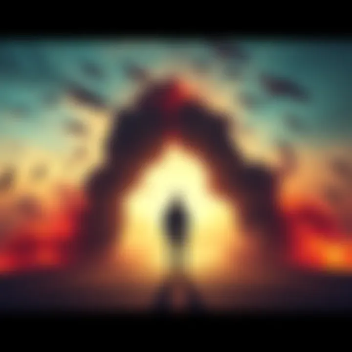 Individual confidently stepping forward to confront a challenge head-on, symbolizing courage and determination.