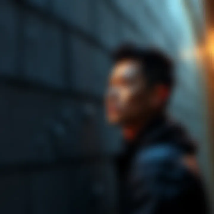 A person looking thoughtful while facing a wall, symbolizing the struggles behind achieving success