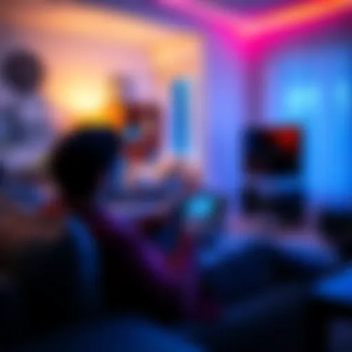 A person enjoying their Nintendo Switch 2 while sitting on a couch in a cozy living room