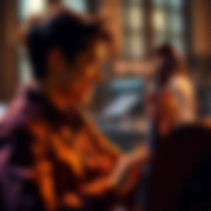 A person joyfully practicing a lost skill, rediscovering their passion through focused effort.