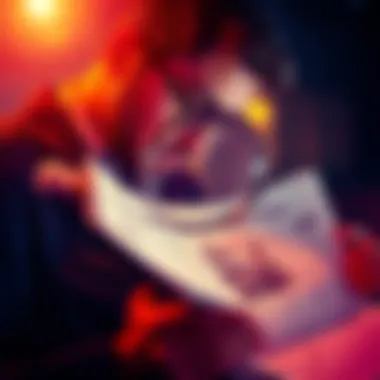 A person reading a newspaper with a magnifying glass A person examining a newspaper closely, highlighting the importance of critical thinking about news.