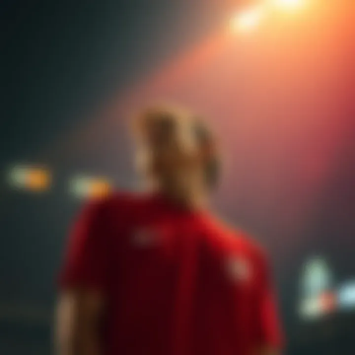 Individual standing in a moment of reflection, looking up in gratitude after a life-changing event