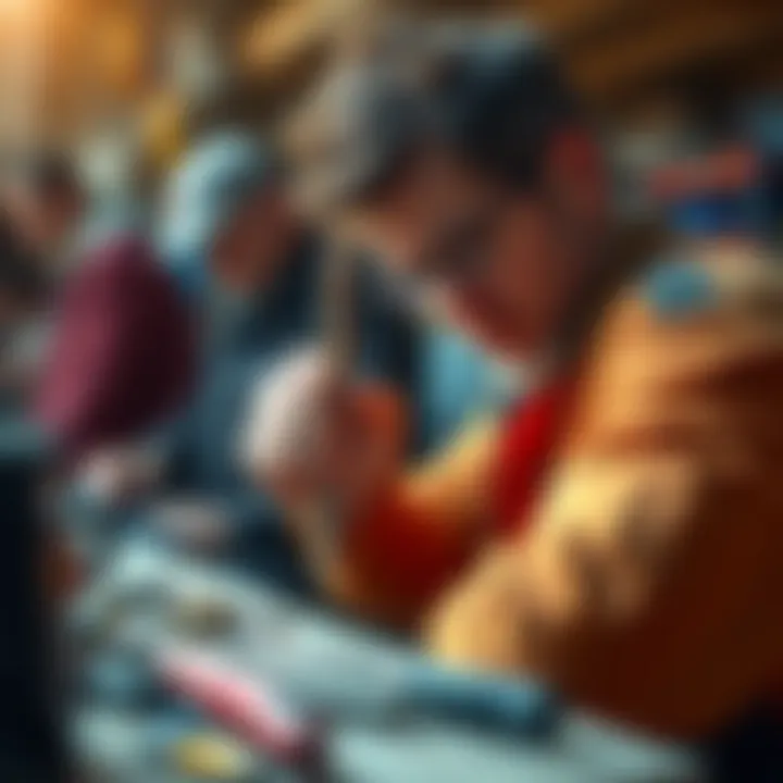 Individual using tools to fix a common issue