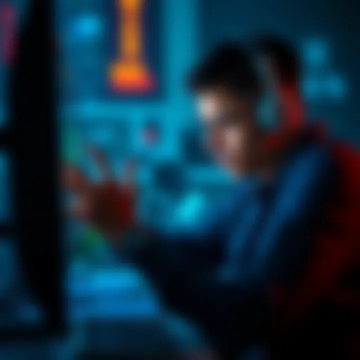 Person Struggling with a Computer Issue A person looking frustrated while staring at a computer screen, depicting a tech problem.