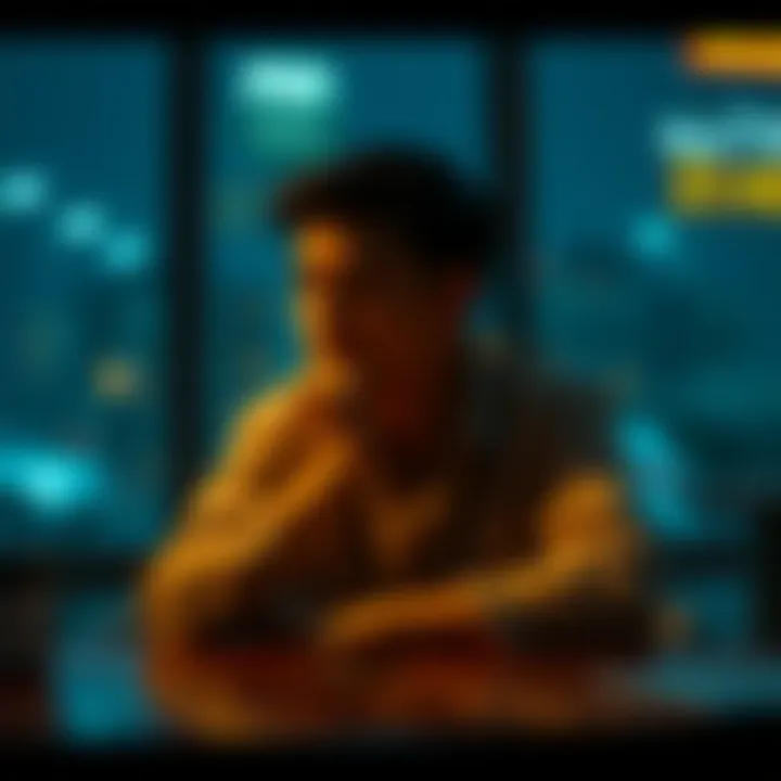 A person sitting at a table with their hand on their chin, contemplating serious questions about actions and consequences.