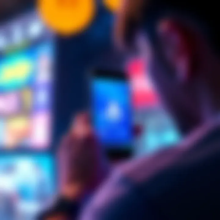 Person looks at a phone displaying the PSN app while holding a 200% coupon, considering a purchase.
