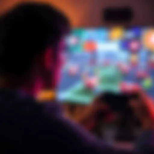 A person watching a gaming clip on YouTube, trying to identify the game.