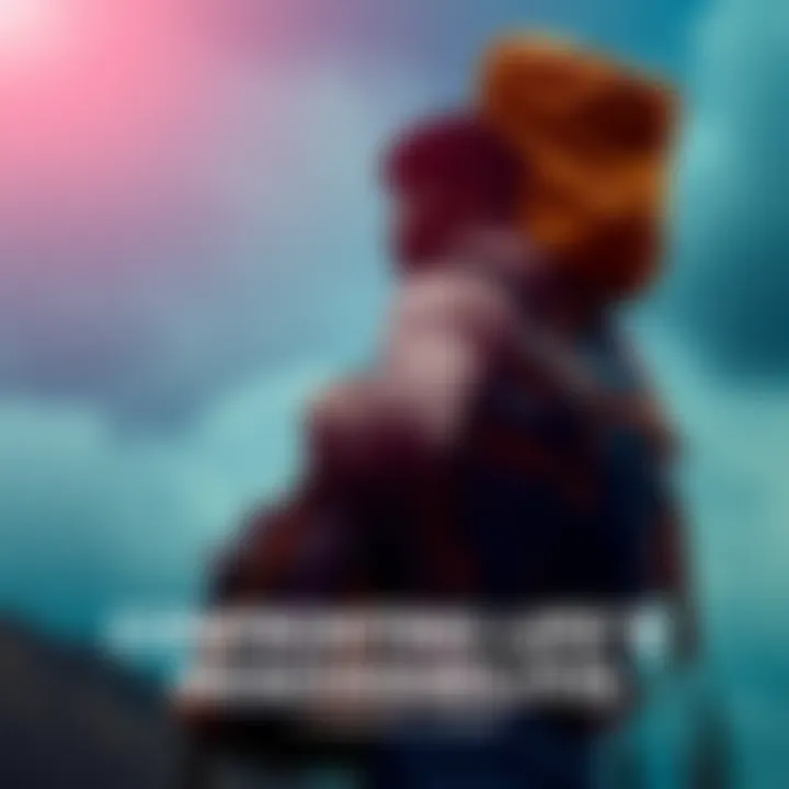 Individual holding a heavy backpack symbolizing life's responsibilities and challenges