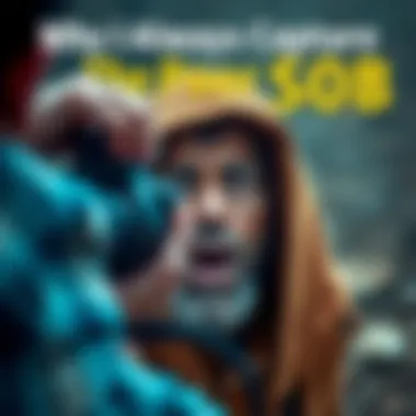 A photographer captures an image of an individual facing challenges, highlighting their emotions and situation.