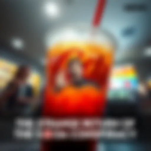 Person Inside Soda A person is seen inside a giant soda cup, looking confused and surprised.